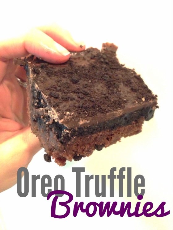 Oreo Truffle Brownies | Chrissie Cooks