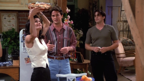 "Now Monica, you know that's not how you look for an engagement ring in a lasagna..."